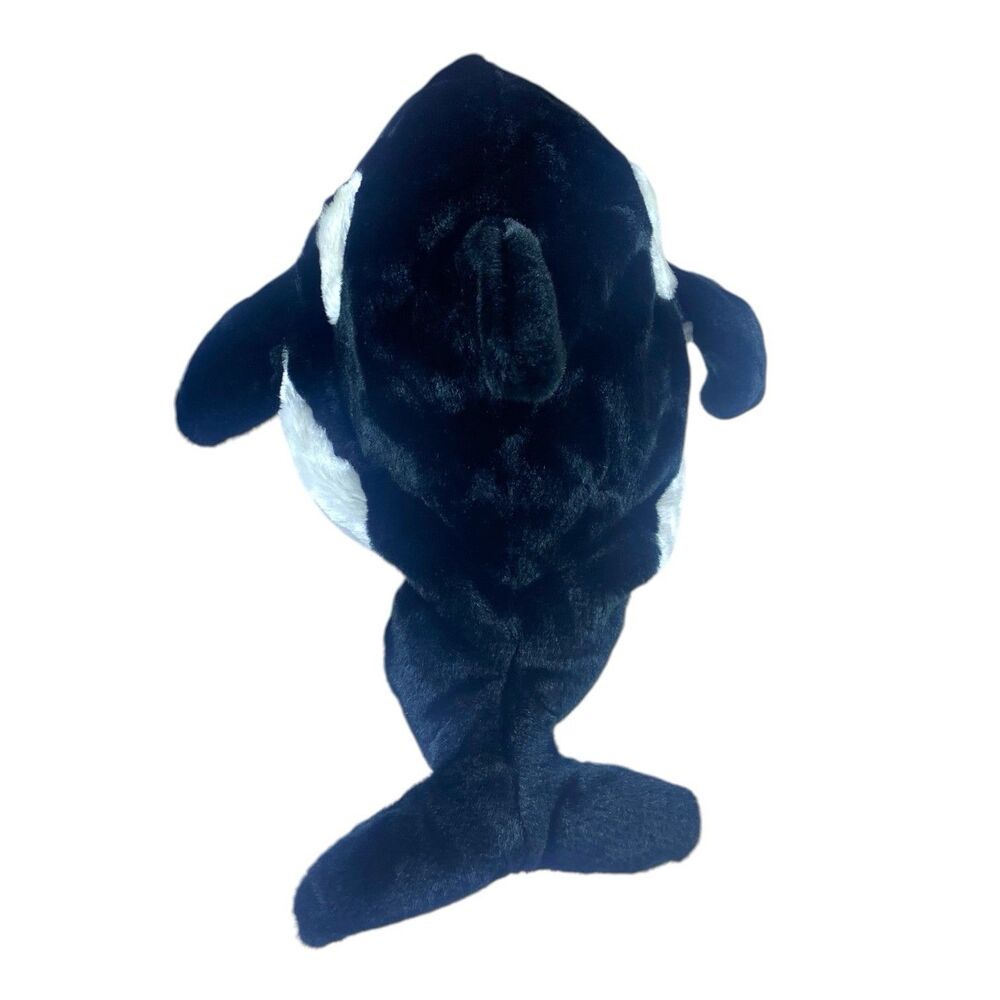 Vintage 3D Orca Killer Whale Plush Toy Hat Cap Shamu Sea World Free Willy Funny - Picture 4 of 7